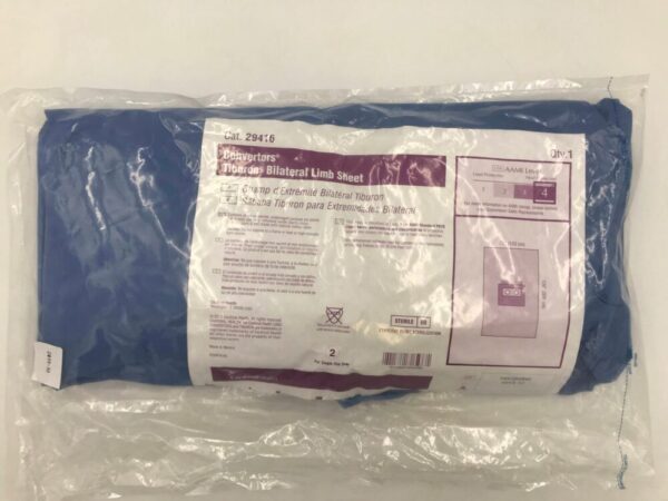 CARDINAL HEALTH 29416 Convertors Tiburon Bilateral Limb Sheet AAMI Level 4 72in x 120in(X)
