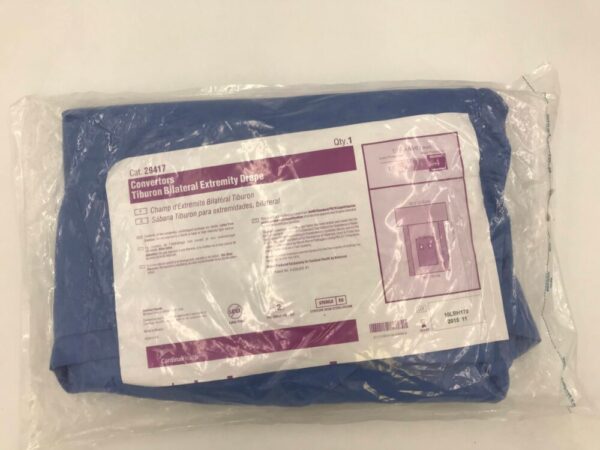 CARDINAL HEALTH 29417 Convertors Tiburon Bilateral Extremity Drape AAMI Level 4, 107.5x138x86in(X)