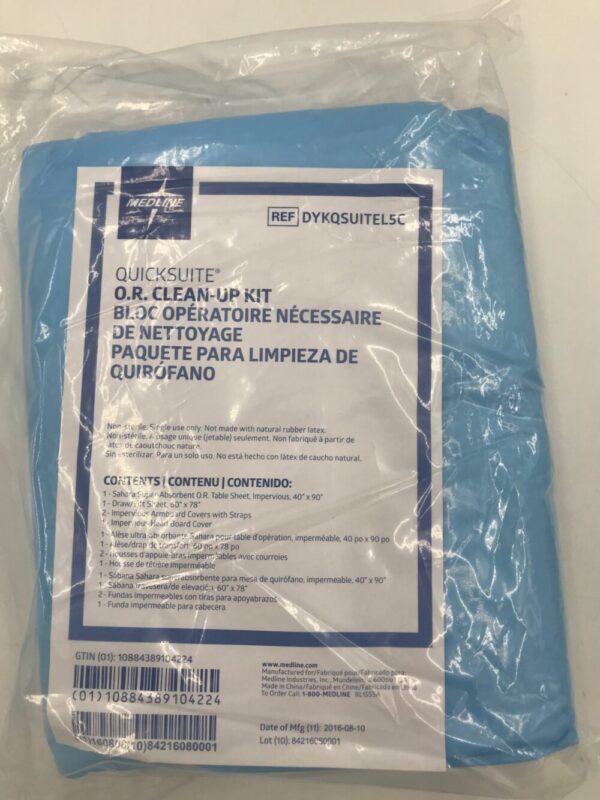 MEDLINE DYKQSUITEL5C Quicksuite O.R. Clean Up Kit