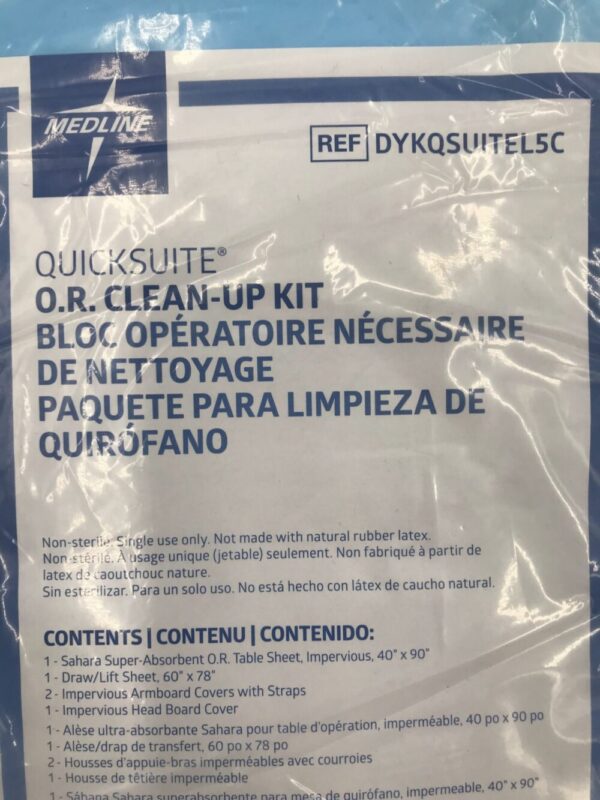MEDLINE DYKQSUITEL5C Quicksuite O.R. Clean Up Kit