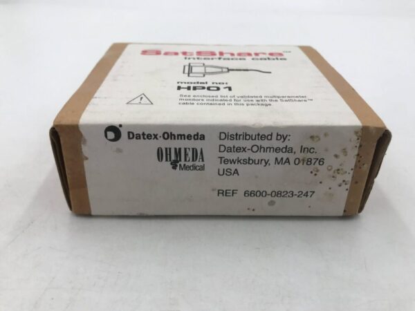 DATEX-OHMEDA 6600-0823-247 SatShare Interface Cable Model #HPO1