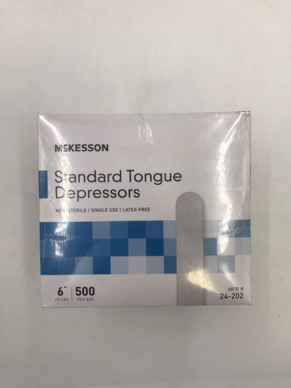 McKesson 24-202 Standard Tongue Depressors 6" (500/Box)