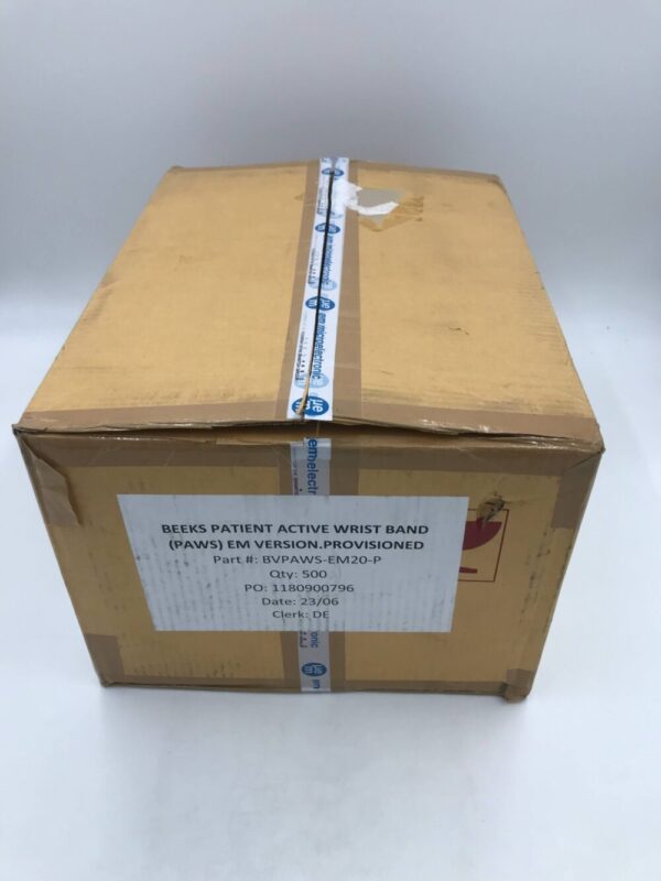 EM Microelectronic BVPAWS-EM20-P Beeks Patient Active Wrist Band (PAWS) EM Version.Provisioned (500/Box)