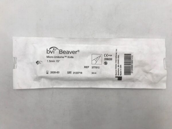BVI 377512 Beaver Micro-Unitome Knife 1.5mm x 15Deg (X)