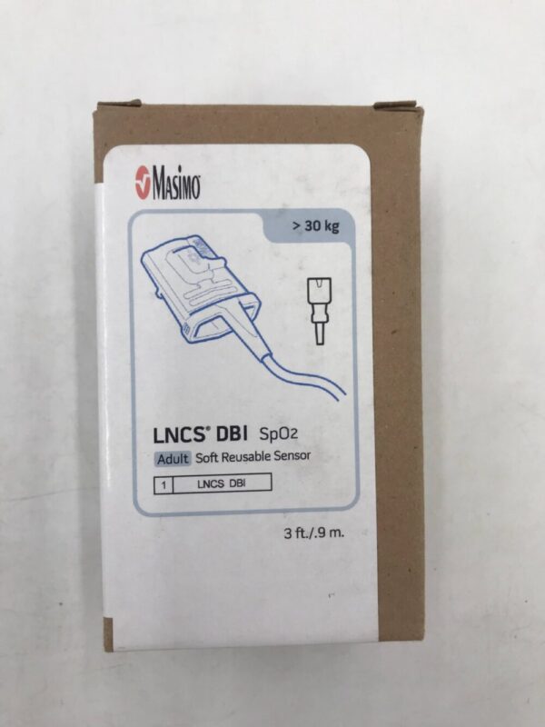MASIMO 2653 LNCS DBI SpO2 Adult Soft Reusable Sensor >30kg, 3ft/.9m