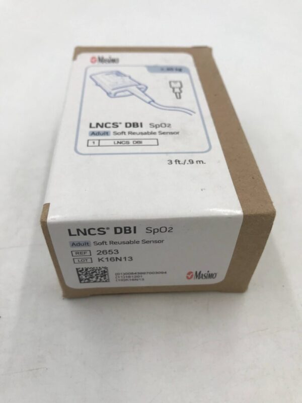 MASIMO 2653 LNCS DBI SpO2 Adult Soft Reusable Sensor >30kg, 3ft/.9m