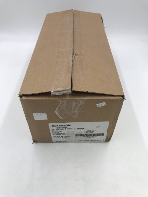 McKesson 51-4881-11 Medi-Pak 9" Emesis Basins - Mauve 500cc (250/Case)