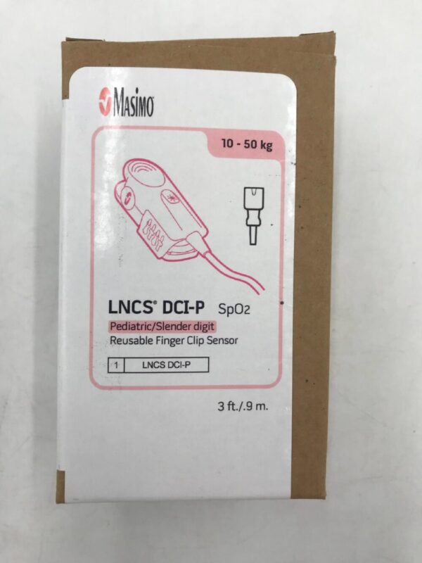 MASIMO 1864 LNCS DCI-P Pediatric/Slender Digit Reusable Finger Clip Sensor 10-50kg