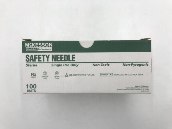 McKesson 102-N23105S Safety Needle 23G x 1-1/2" (X)