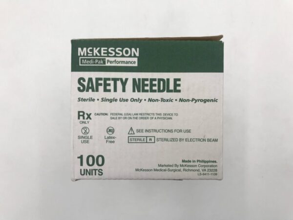 McKesson 102-N23105S Safety Needle 23G x 1-1/2" (X)