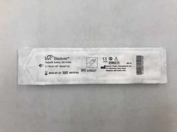 BVI 378227 Xstar Safety Slit Knife Bevel Up 2.75mm x 45Deg