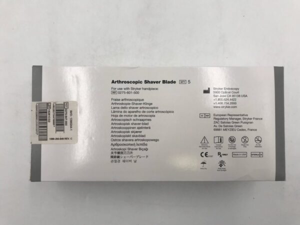 STRYKER 0275-647-000 Arthroscopic Shaver Blade TPS Small Joint Hooded Abrasion Bur 3.0mm (5/Box)(X)
