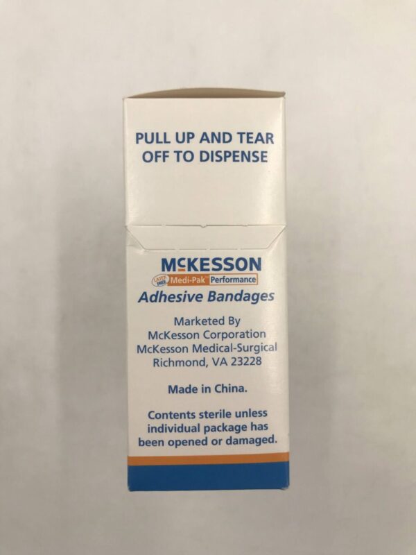 McKesson 16-4811 Medi-Pak Performance Adhesive Bandages Fabric Strip 1" x 3" (100/Box)