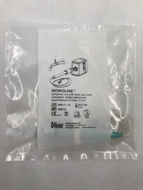 Masimo 108210 Nomoline Sampling Line with Male Luer Lock Connector (X)