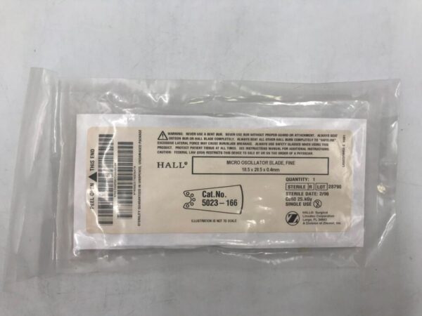 HALLS SURGICAL 5023-166 Micro Oscillator Blade, Fine 18.5x28.5x0.4mm
