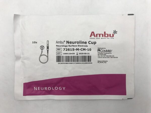 AMBU 72615-M-CM-10 Neuroline Cup Neurology Surface Electrode (10/Pkg)(X)