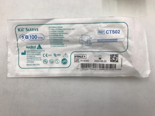 APPLIED MEDICAL CTS02 Kii Sleeve Z-Thread Sleeve 5x100mm