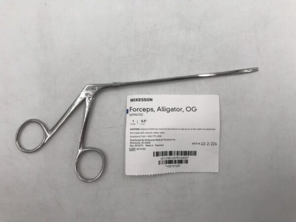 McKesson 43-2-224 Forceps Alligator OG Serrated 5.5"
