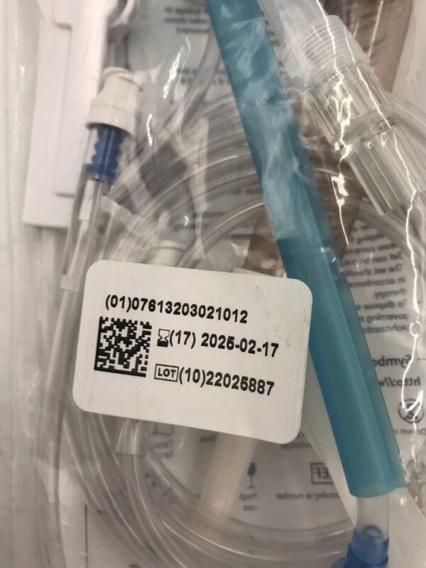 BD 2420-0007 Alaris Pump Infusion Set Back Check Valve 2 SmartSite Y-Sites 20ml Drops