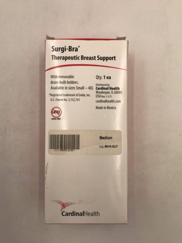 Cardinal Health 46518-02LF  Surgi-Bra Therapeutic Breast Support, Medium