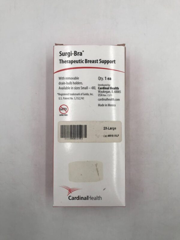 Cardinal Health 46518-05LF Surgi-Bra Therapeutic Breast Support, 2X-Large
