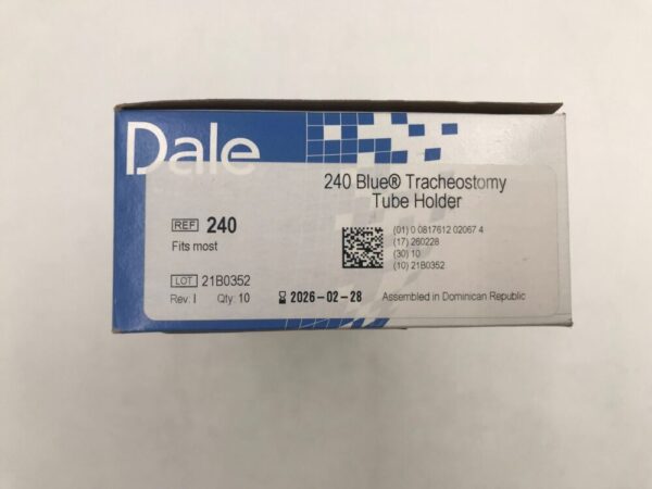 DALE MEDICAL 240 Blue Tracheostomy Tube Holder (10/Box)
