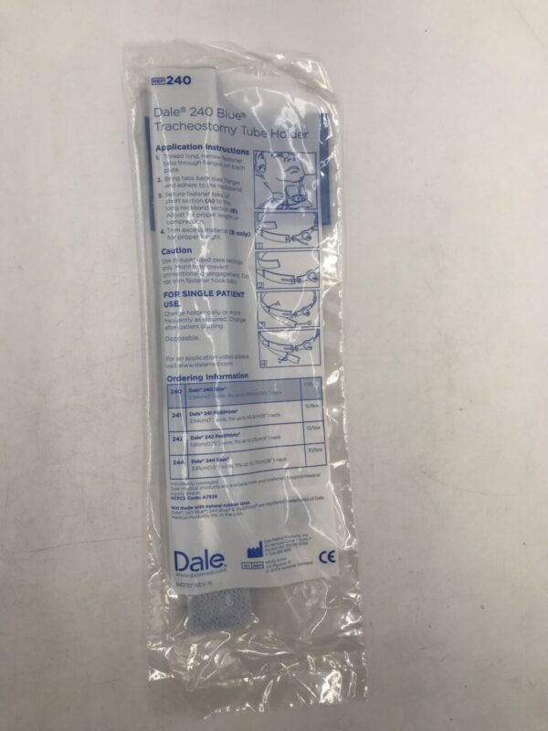 DALE MEDICAL 240 Blue Tracheostomy Tube Holder (10/Box)