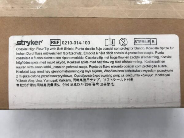 Stryker 0210-014-100 Coaxial High Flow Tip with Soft Shield (12/Box) (X)