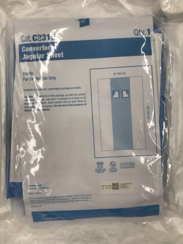 CARDINAL HEALTH C2315 Convertors Jugular Sheet 80in x 120in