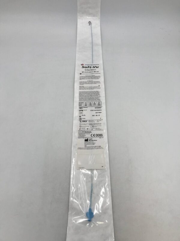 AngioDynamics 10720407 Soft-Vu Angiographic Catheter SOS Omni Selective 0 5F 80cm (X)