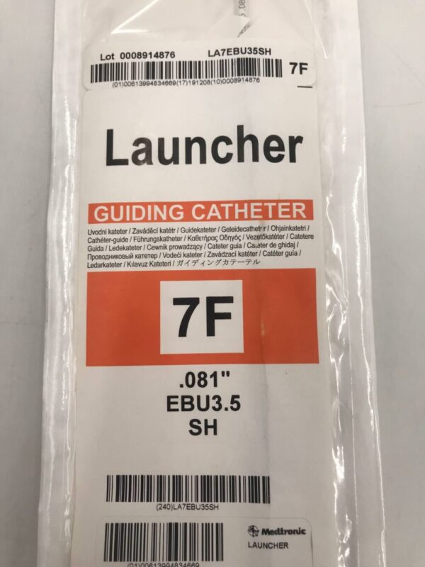 Medtronic LA7EBU35SH Launcher Guiding Catheter .081" EBU3.5 SH 7F 100cm (X)