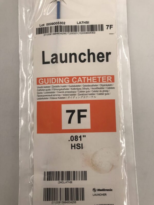 Medtronic LA7HSI Launcher Guiding Catheter .081" HSI 7F 100cm (X)