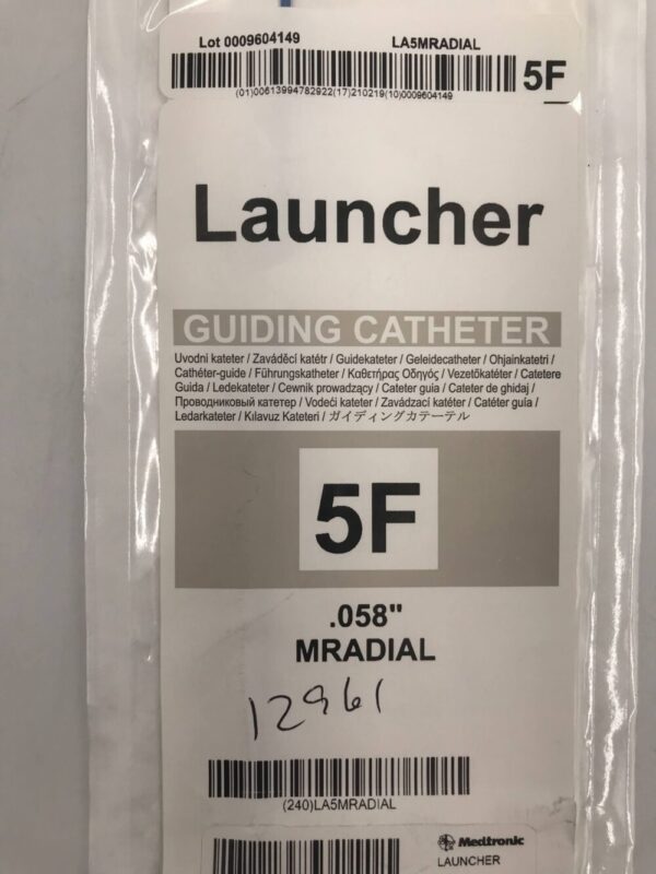 Medtronic LA5MRADIAL Launcher Guiding Catheter .058" MRADIAL 5F 100cm (X)