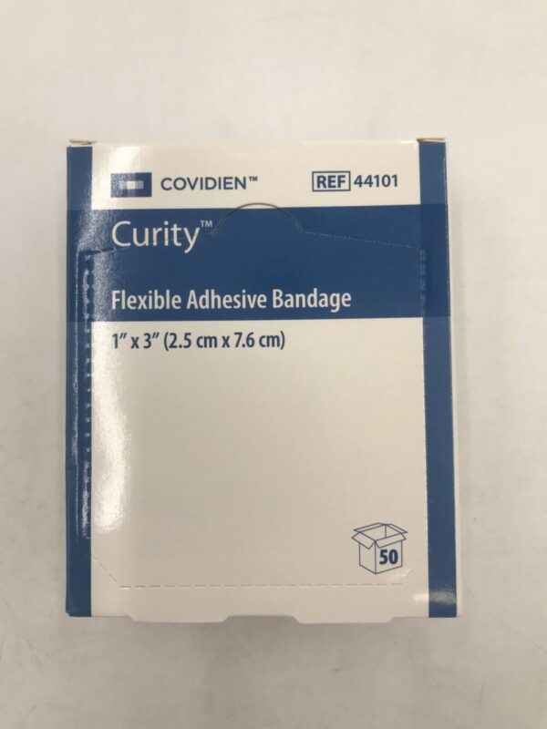 COVIDIEN 44101 Curity Flexible Adhesive Bandage 1in x 3in (50/Box)