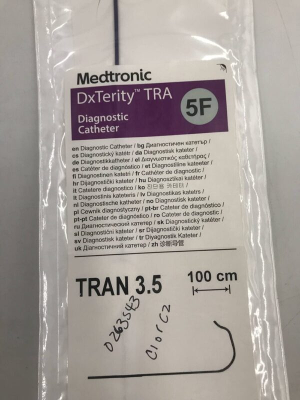 Medtronic U5TRAN35SH DxTerity TRA Diagnostic Catheter TRAN 3.5 5F 100cm (X)