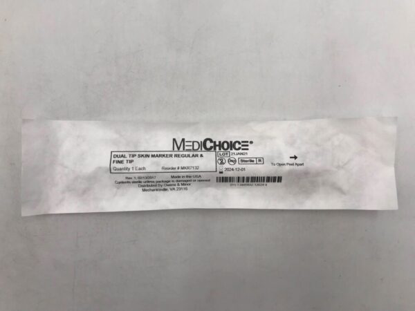 MEDICHOICE MKR7132 Dual Tip Skin Marker Regular & Fine Tip