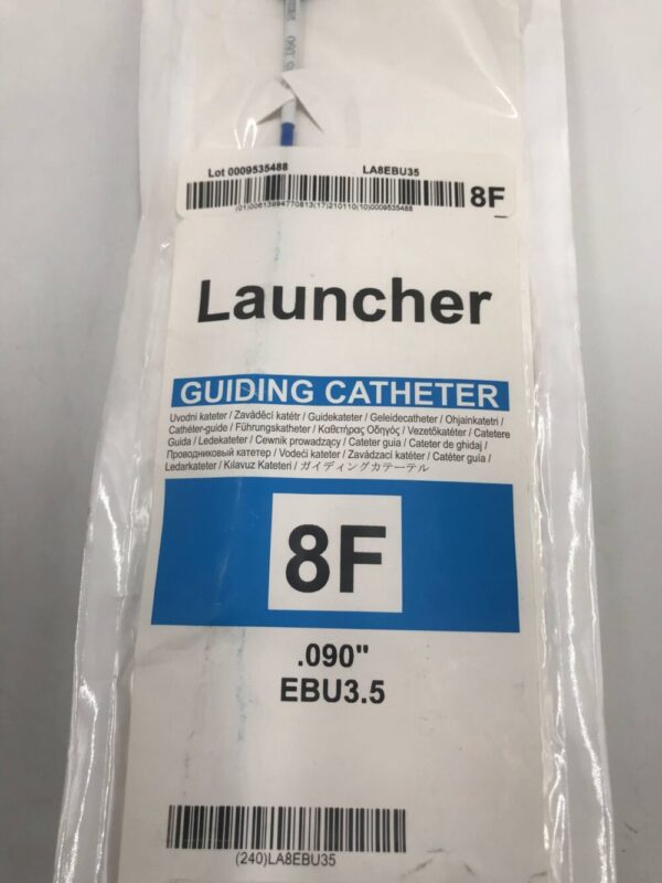 Medtronic LA8EBU35 Launcher Guiding Catheter .090" EBU3.5 8F 100cm (X)