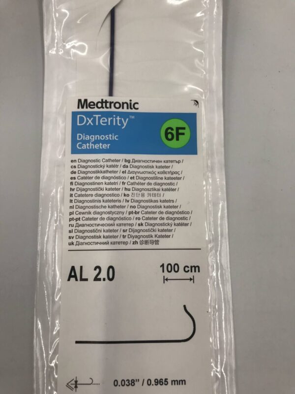 Medtronic DXT6AL20 DxTerity Diagnostic Catheter AL 2.0 6F 100cm (X)