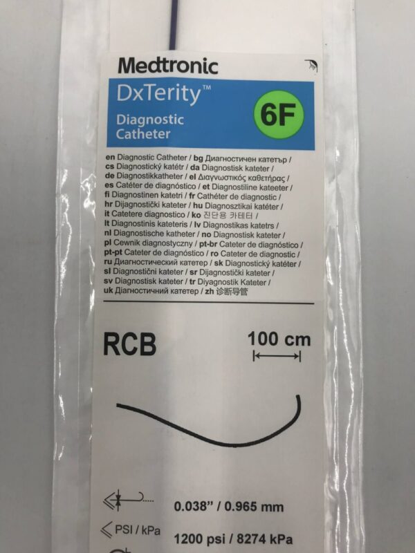 Medtronic DXT6RCB DxTerity Diagnostic Catheter RCB 6F 100cm (X)