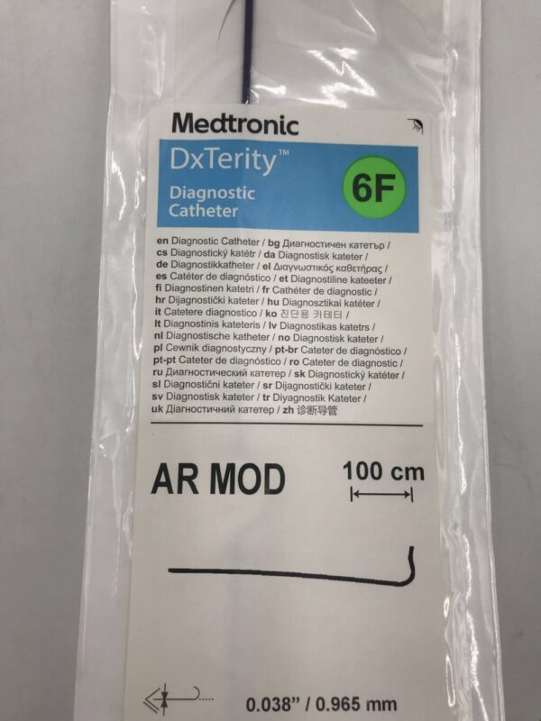 Medtronic DXT6ARM DxTerity Diagnostic Catheter AR MOD 6F 100cm (X)