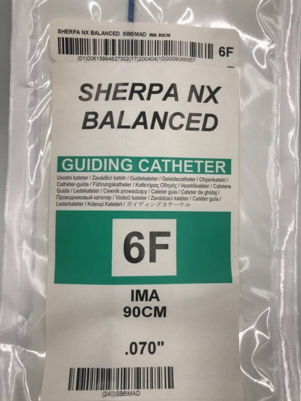 Medtronic SB6IMAD Sherpa NX Balanced Guiding Catheter IMA 6F 90cm (X)