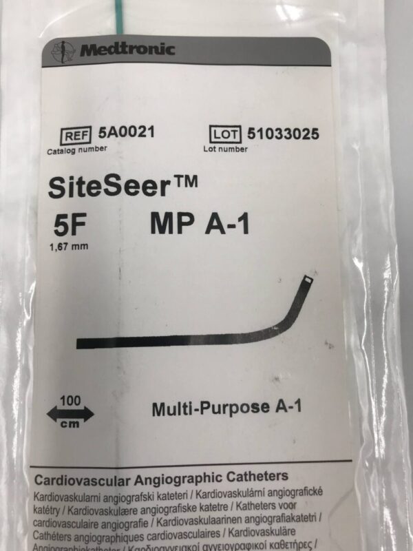 Medtronic 5A0021 SiteSeer Cardiovascular Catheter MP A-1 5F 100cm (X)
