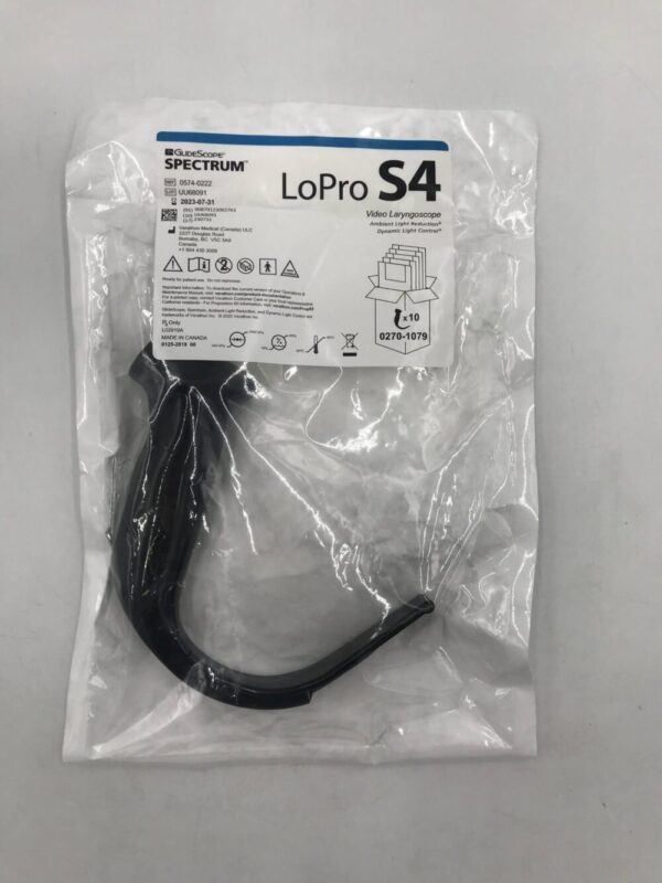 Verathon 0574-0222 GlideScope Spectrum LoPro S4 Video Laryngoscope (X)