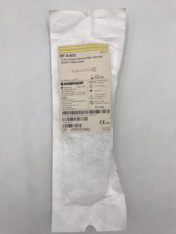 Anspach S-6DC 6mm Coarse Diamond Ball (X)