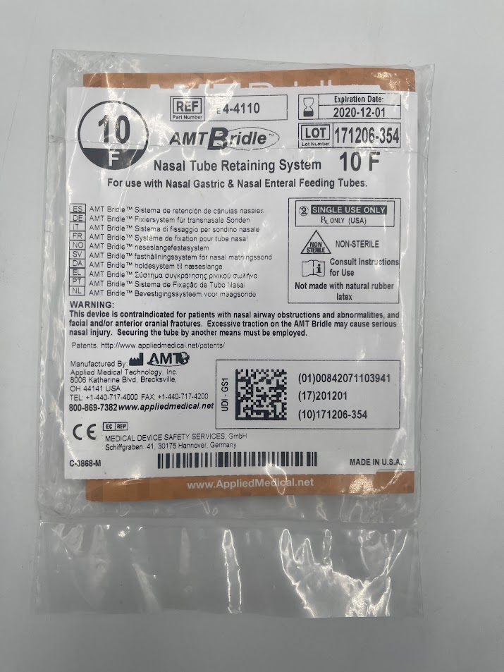 Applied Medical E4-4110 AMT Bridle Nasal Tube Retaining System 10F (X)