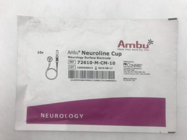 AMBU 72610-M-CM-10 Neuroline Cup Neurology Surface Electrode (10/Pkg)(X)