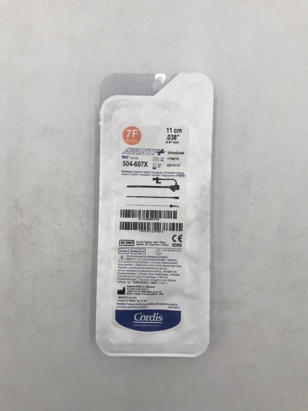 CORDIS 504-607X Avanti+ Introducer 7F x11 cm (X)