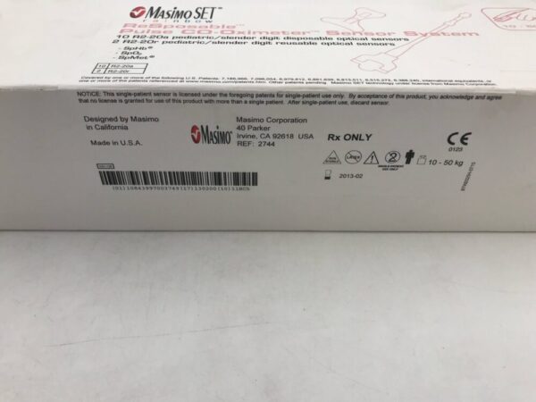 MASIMO 2744 Rainbow ReSposable Pulse CO-Oximeter Sensor System 10-50kg (X)