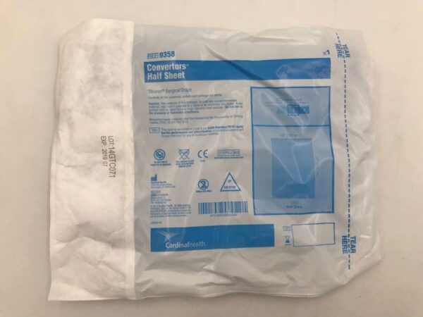 CARDINAL HEALTH 9358 Convertors Half Sheet Tiburon Surgical Drape AAMI Level 3, 40x57in(X)