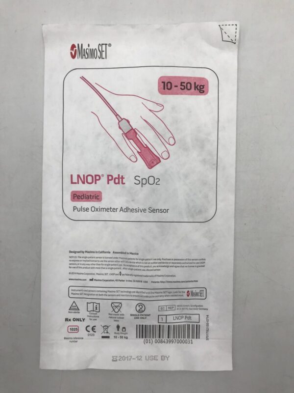 MASIMO 1025 LNOP Pdt SpO2 Pediatric Oximeter Adhesive Sensor 10-50kg (X)